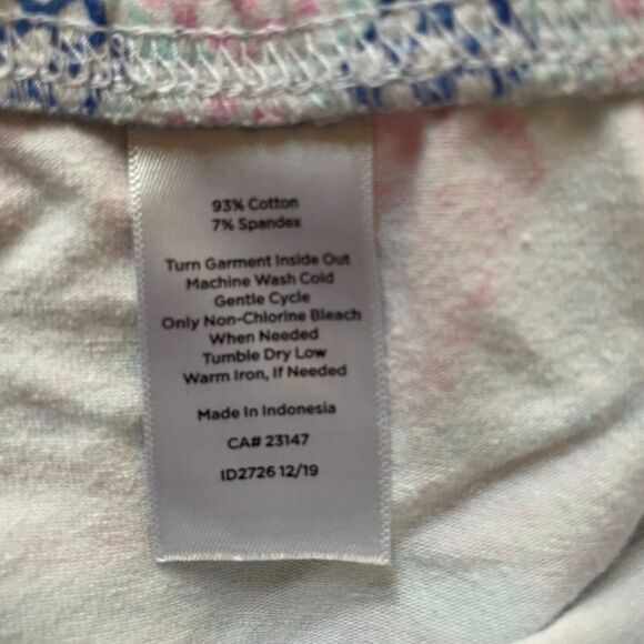 Talbots Cotton Skirt XL Printed Seashell Preppy Pickleball Travel Resort - Picture 8 of 8